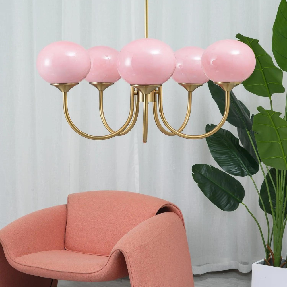 Modern chandelier marshmallow design