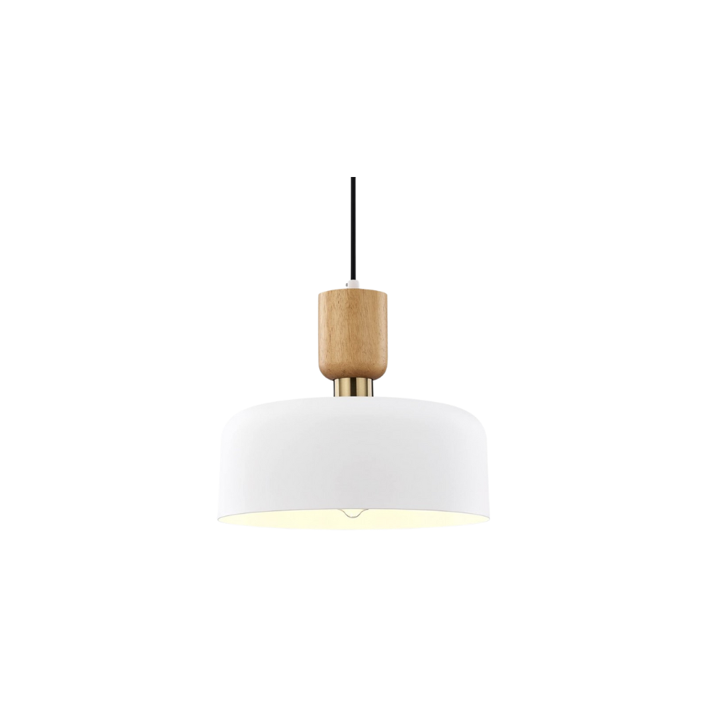Pendant Light Wood Accent Modern Japandi Style