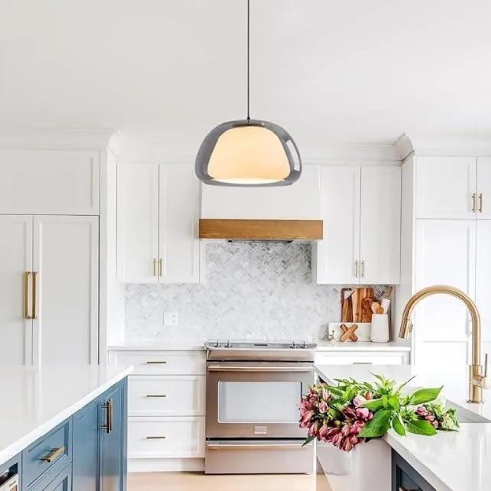 Modern Glass Dome Pendant Light