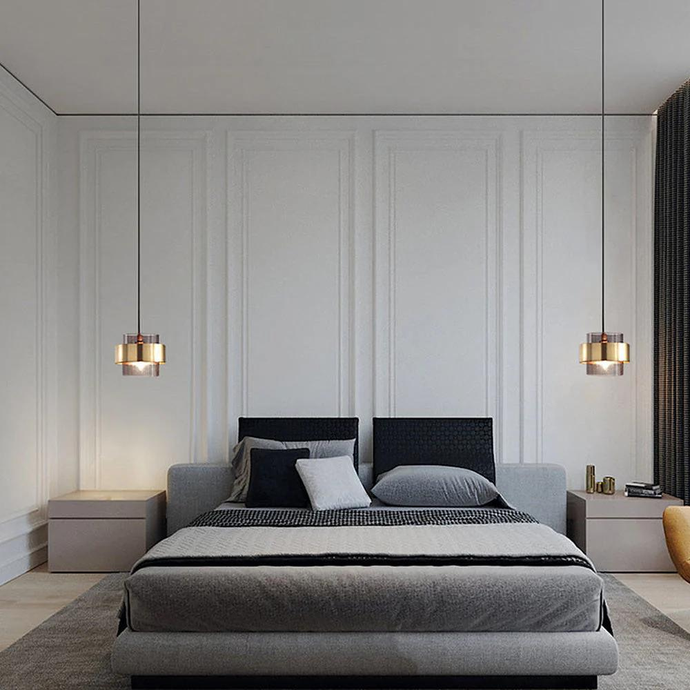 Modern Industrial Metal & Glass Pendant Light