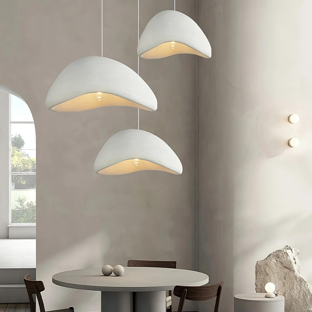 Japandi pendant light minimal dome design