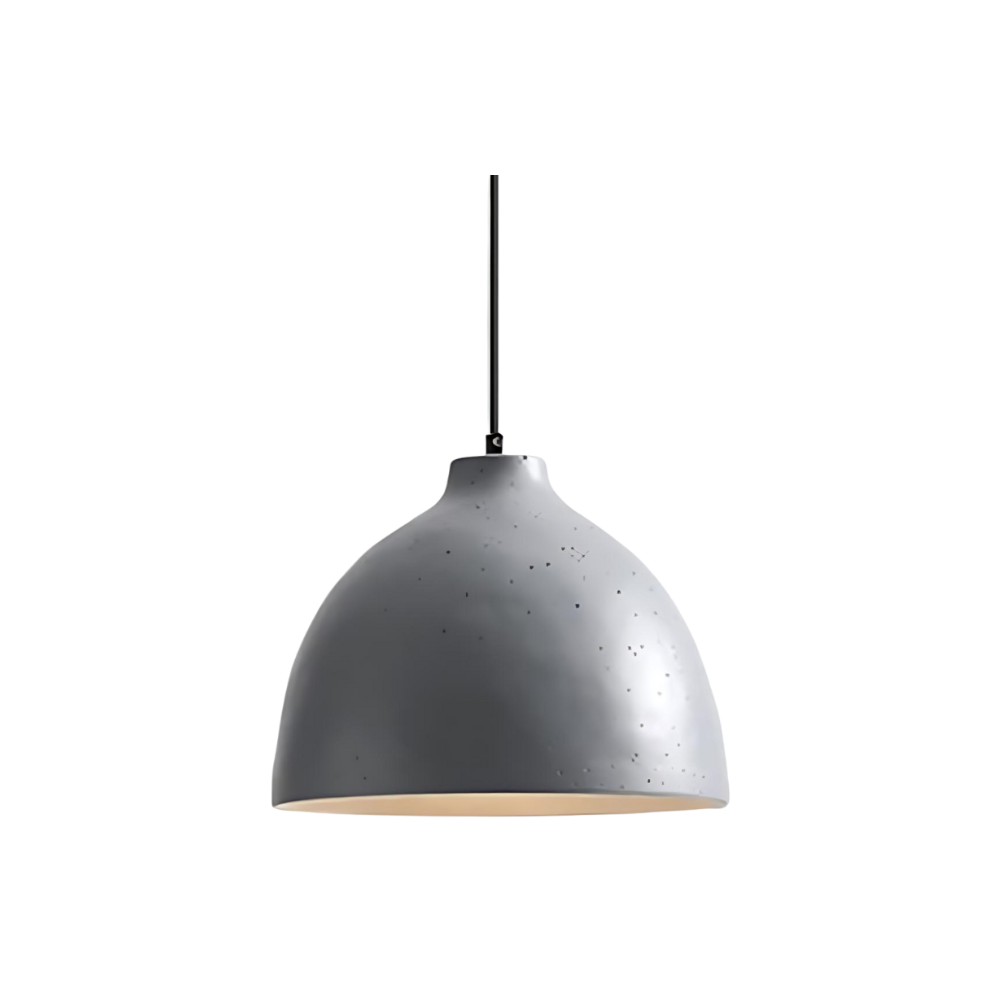Scandinavian pendant light resin bowl design