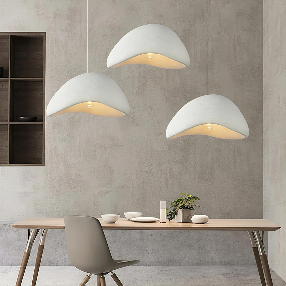 Japandi pendant light minimal dome design