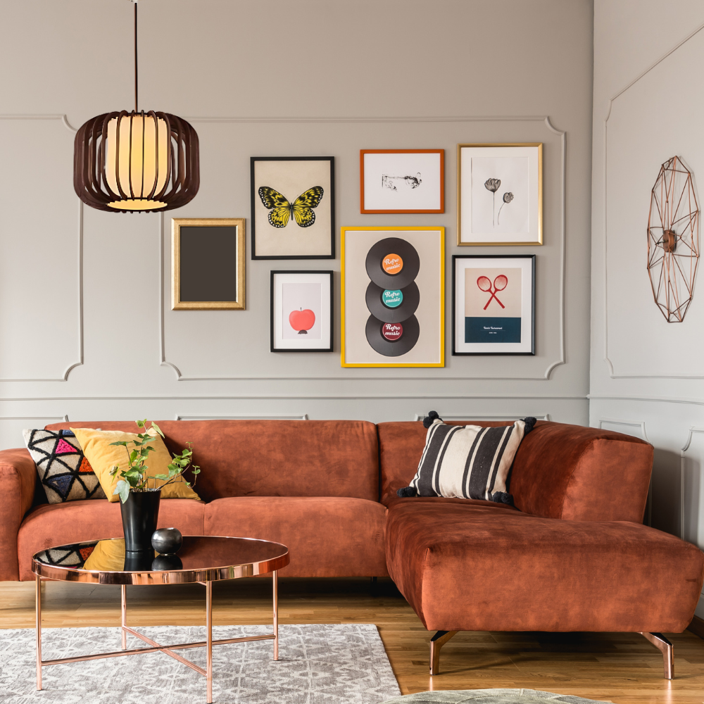 Scandinavian Cardboard and Wood Pendant Light