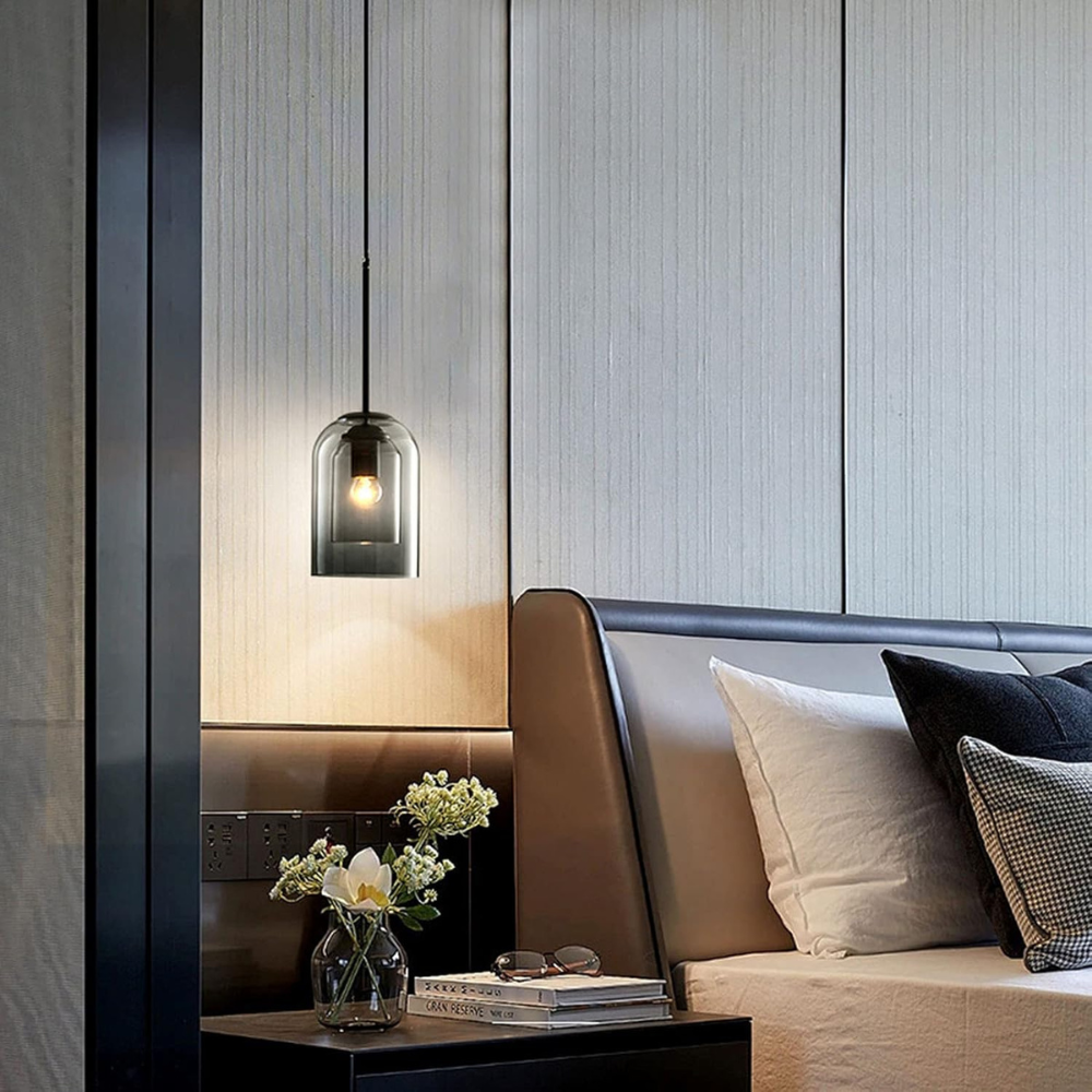 Pendant Light Glass Dome Modern Elegance