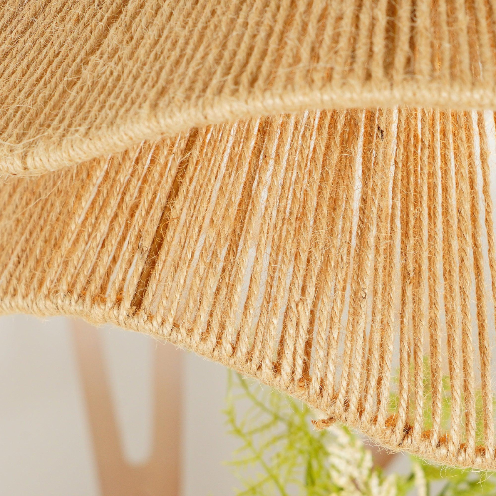 Pendant Light Handcrafted Jute Boho Style