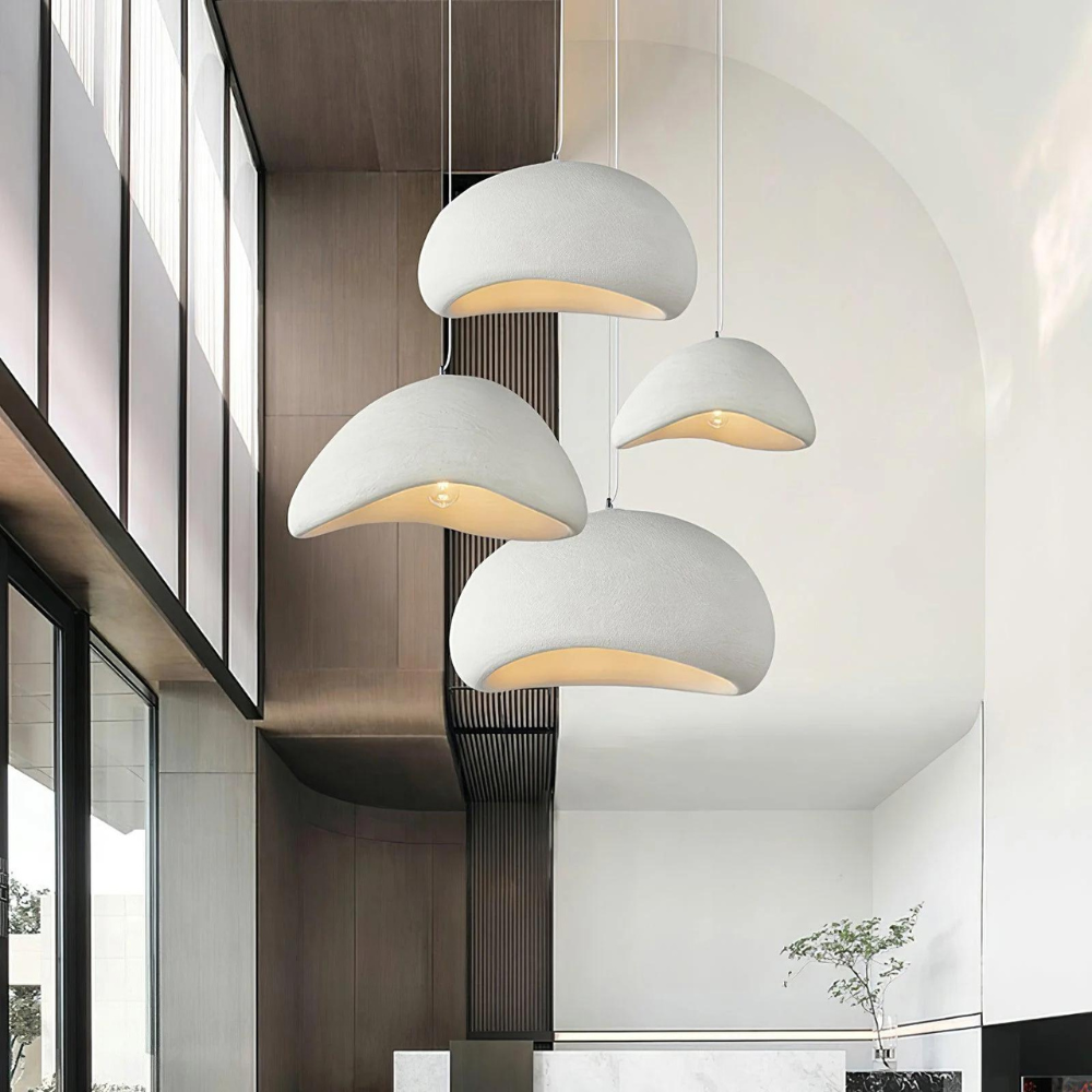Japandi pendant light minimal dome design