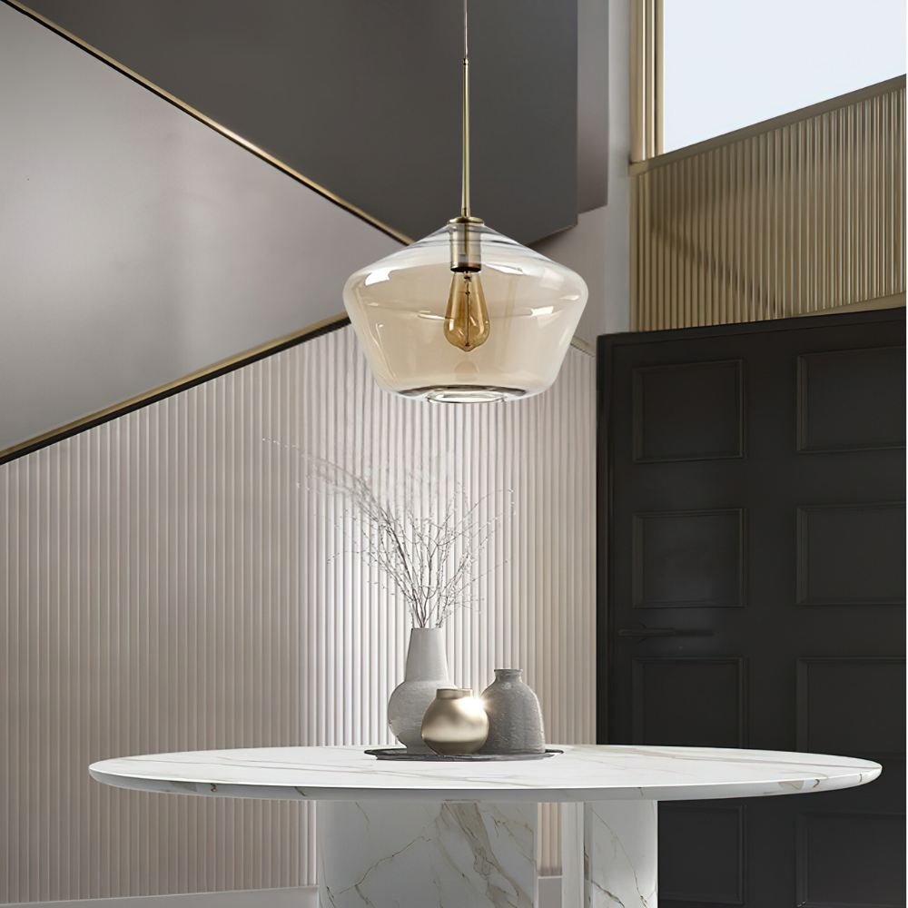 Blown Glass Pendant Light