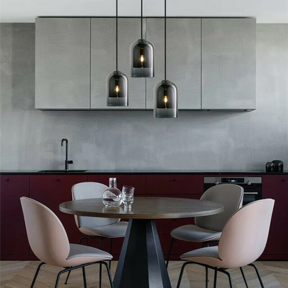 Pendant Light Glass Dome Modern Elegance
