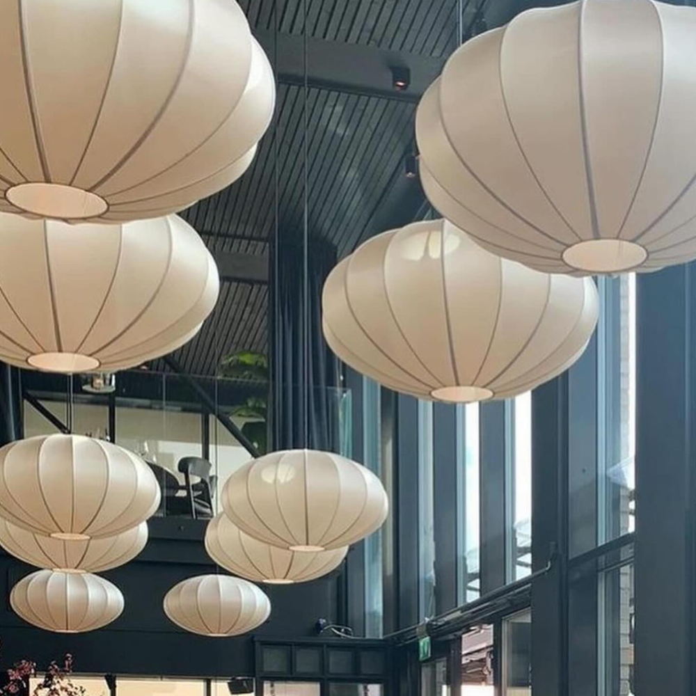 Handcrafted Silk Pendant Light