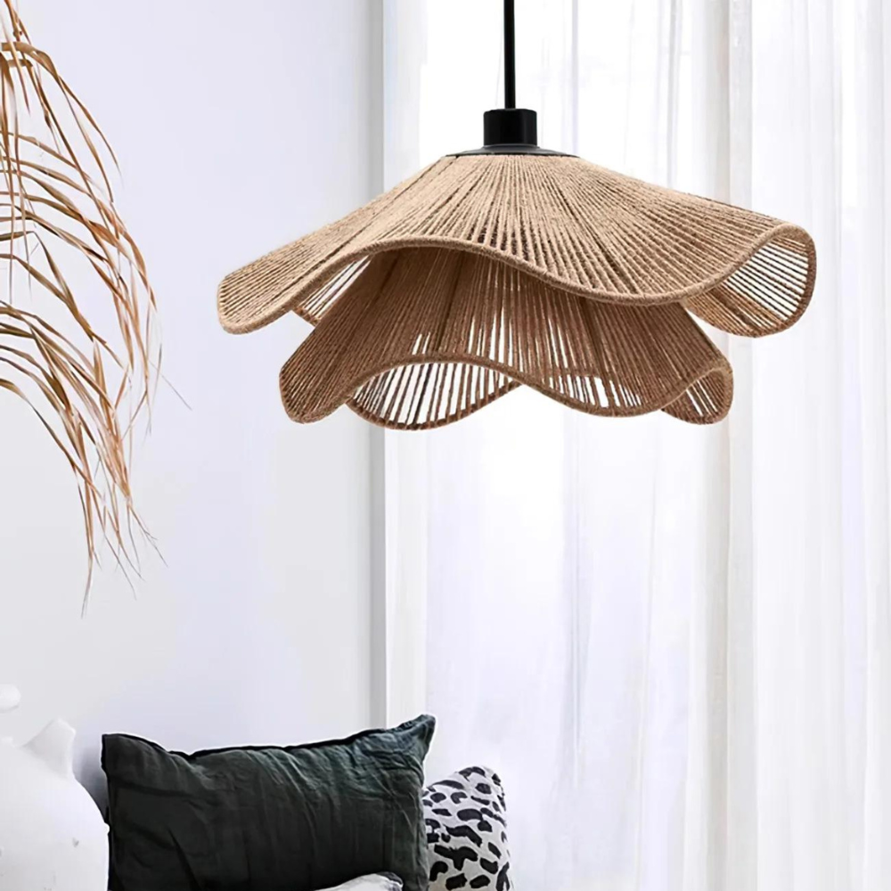 Pendant Light Handcrafted Jute Boho Style