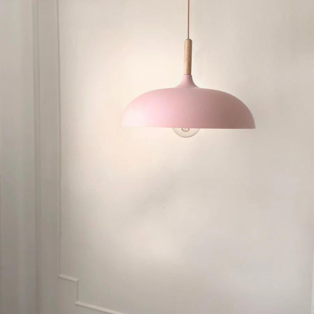 Pendant Light Aluminium & Wood Scandinavian