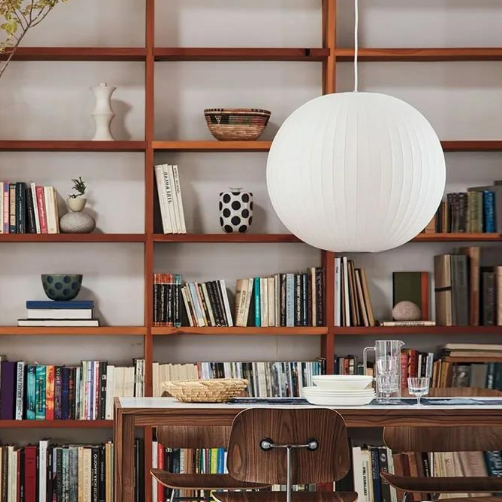 Japandi Fabric Pendant Light