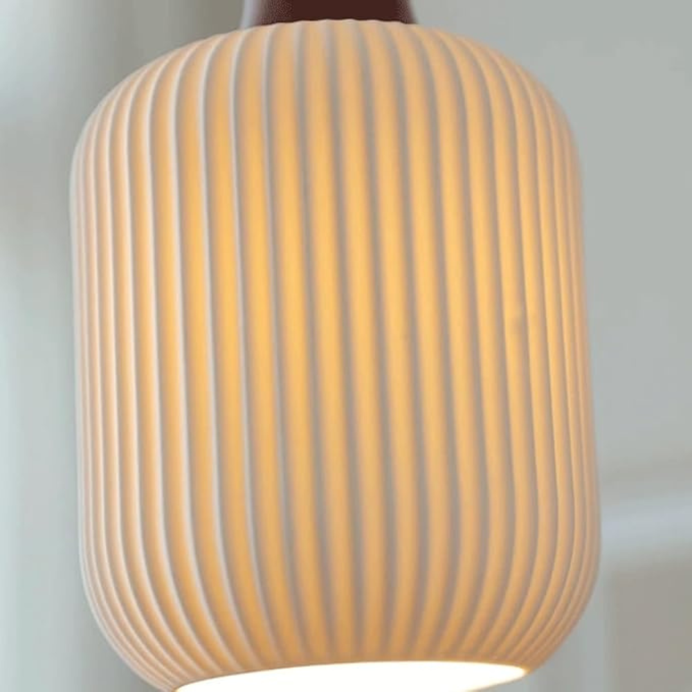Ceramic Adjustable-Height Ceiling Lamp with Warm Glow