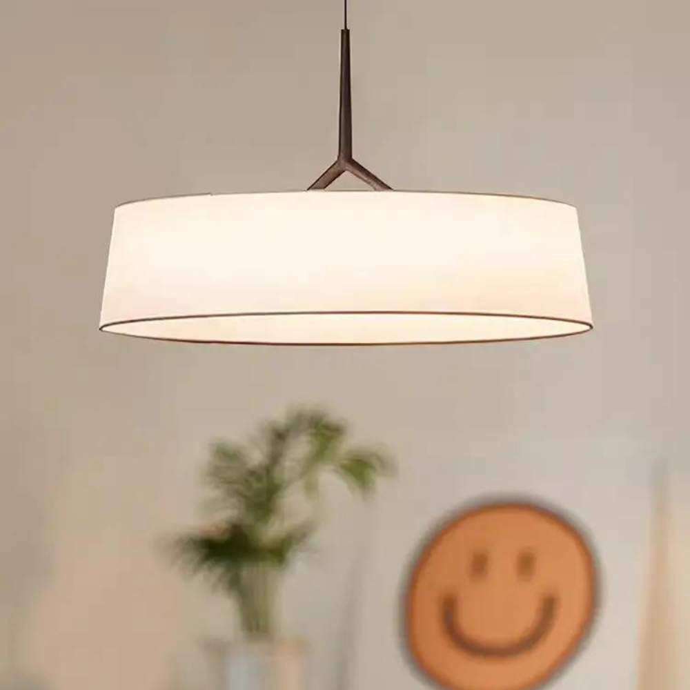 Minimalist Metal Pendant Light – Modern Neutral Ceiling Lamp