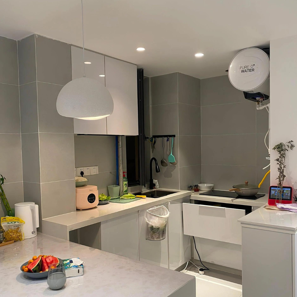 Japandi pendant light minimal dome design