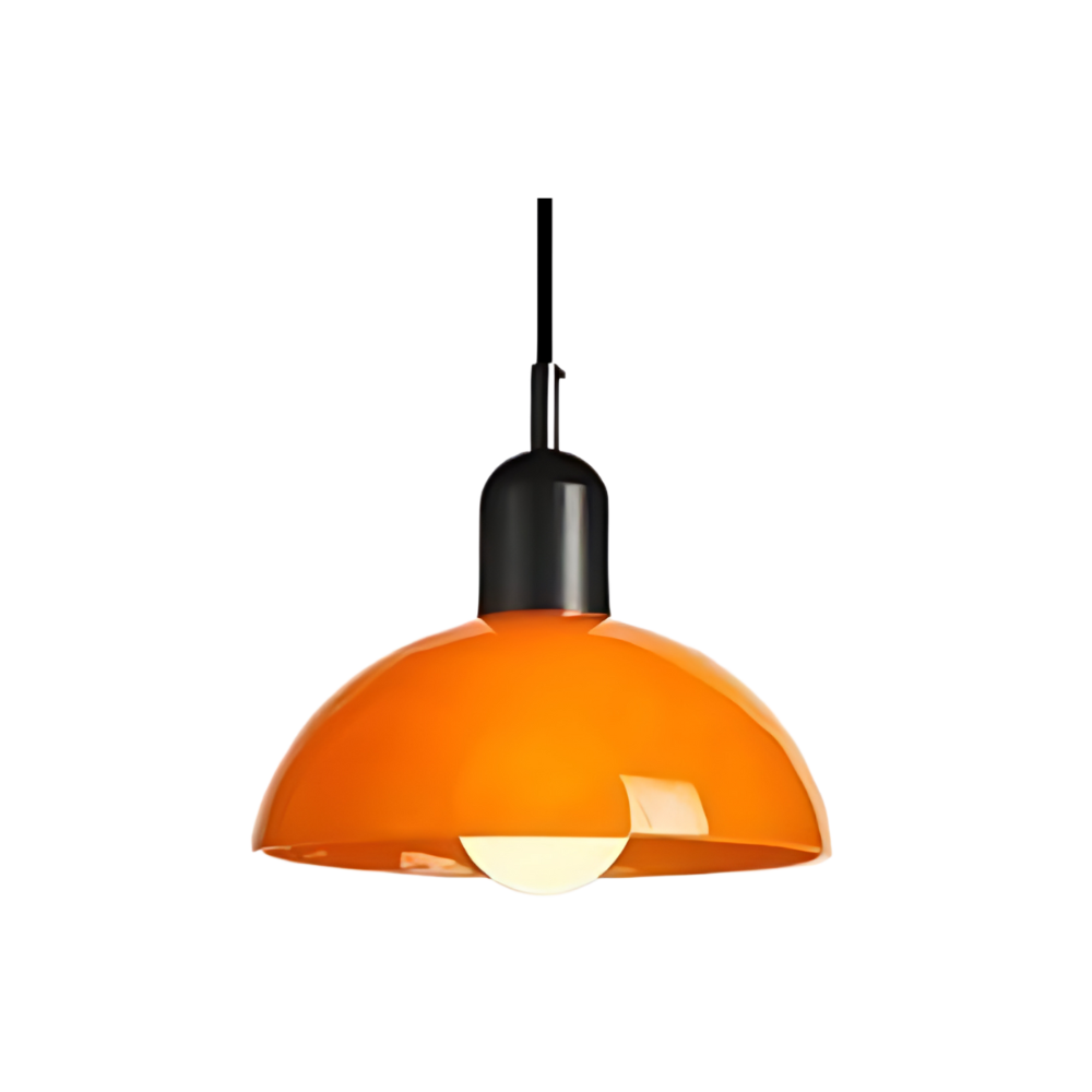Scandinavian-Style Coloured Glass Pendant Light