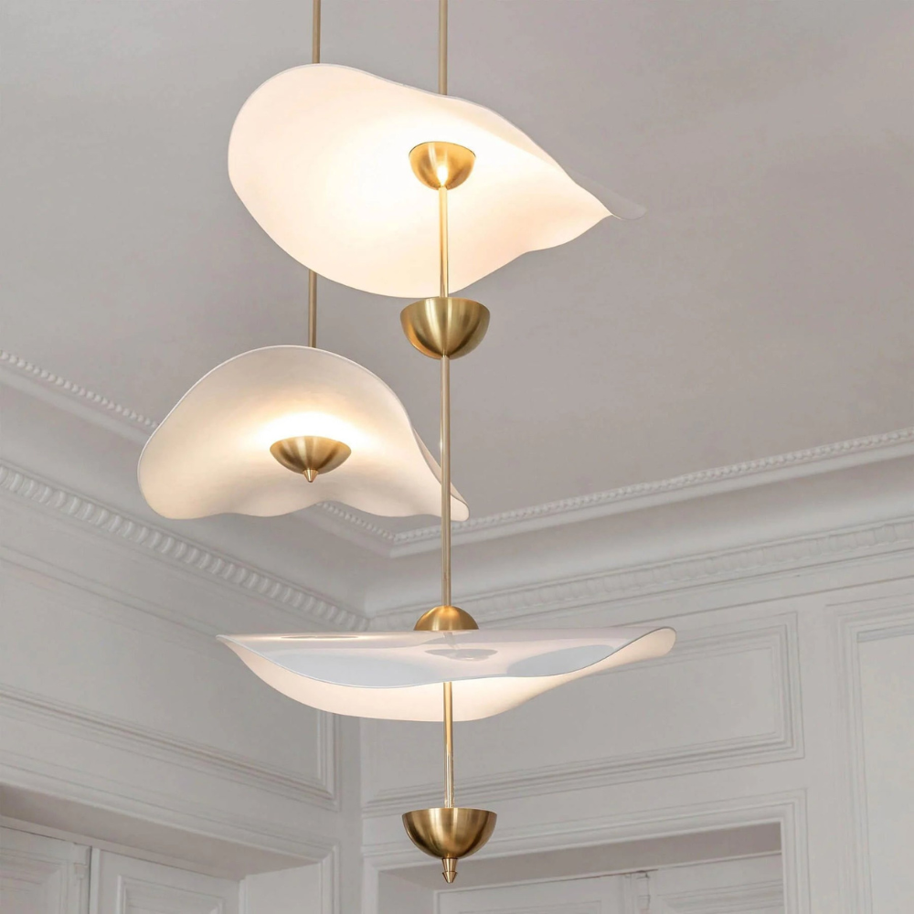 Lotus-Inspired Pendant Light – Modern Adjustable Ceiling Lamp