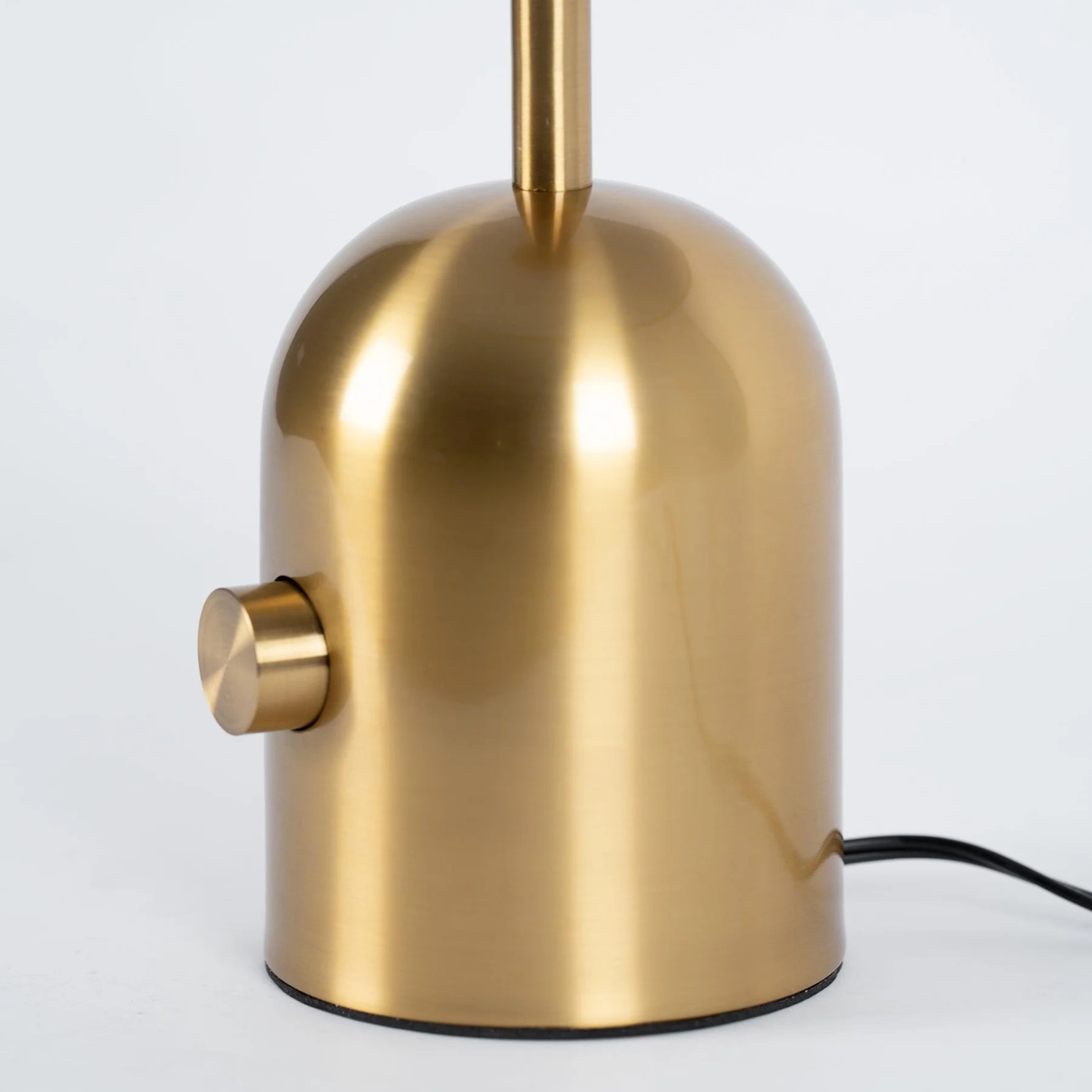 Modern Dome Table Lamp with Brass Finish and Touch Dimmer