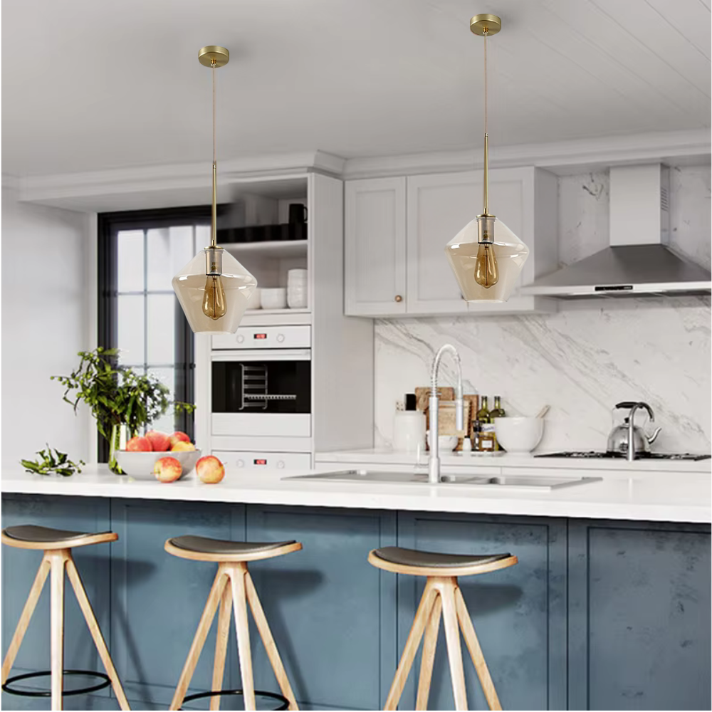 Blown Glass Pendant Light