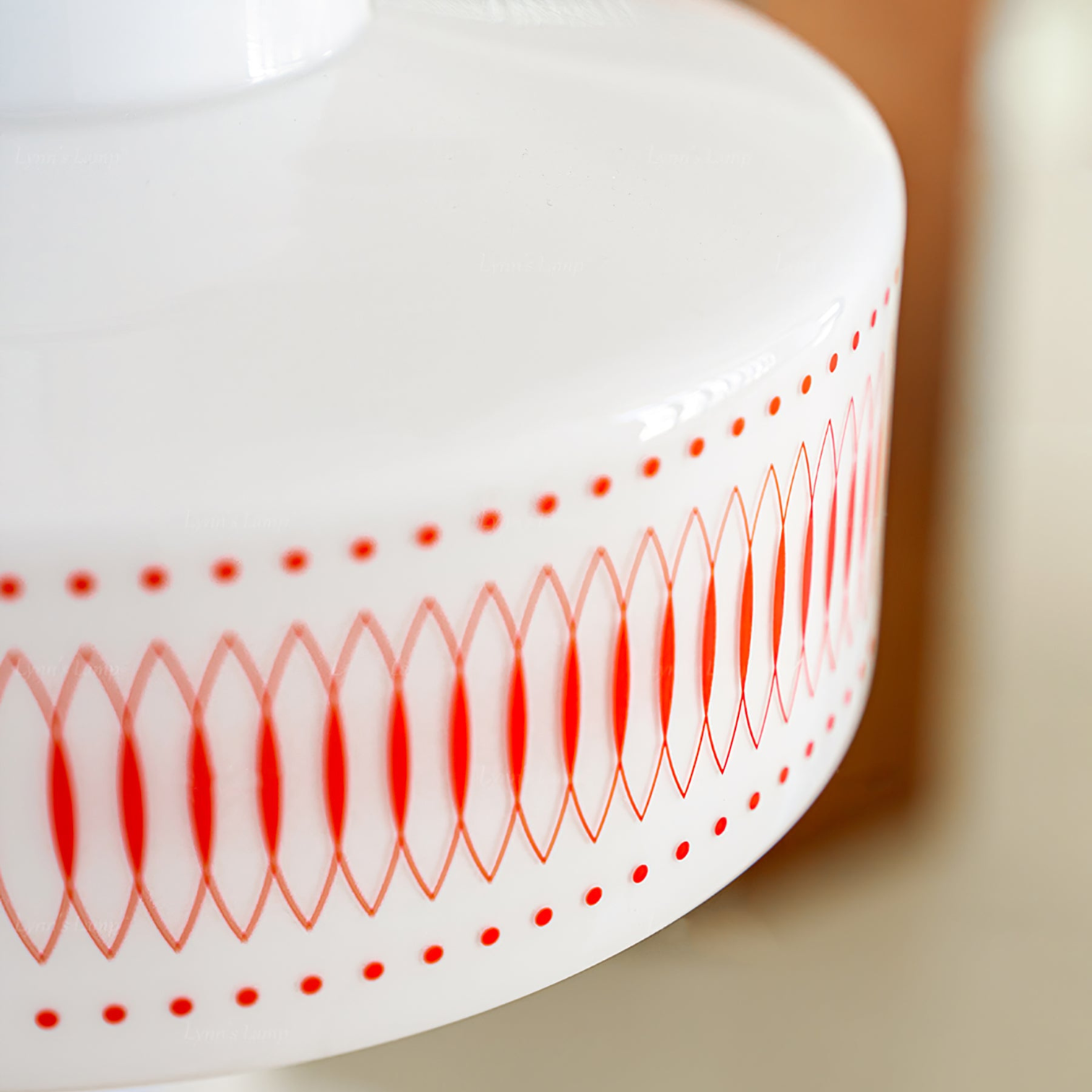 Pendant Light Glass & Steel Vintage Design