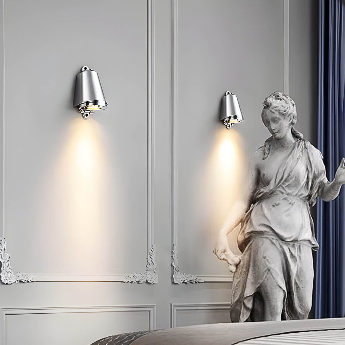 Aluminium outdoor wall light LED integrated