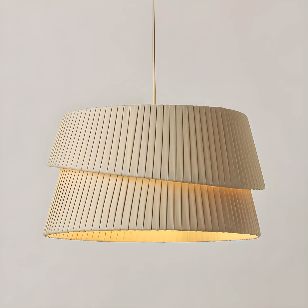Pleated Hessian Ceiling & Pendant Light E27 45-65 cm