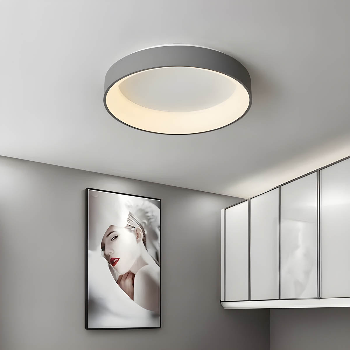 Circular Surface-Mount LED Ceiling Light 30-60 cm