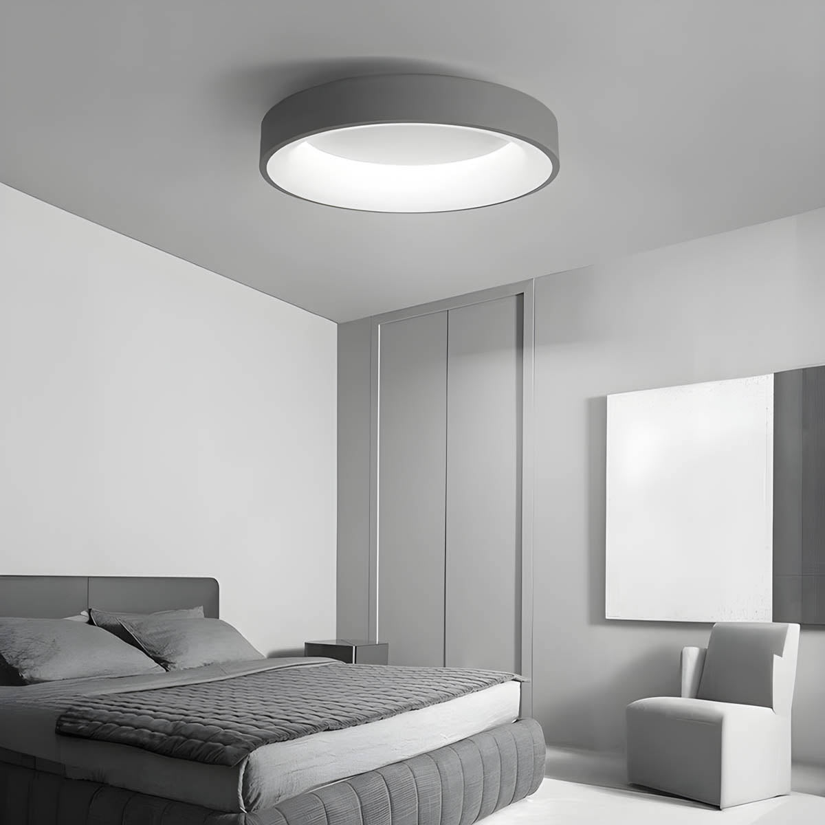 Circular Surface-Mount LED Ceiling Light 30-60 cm