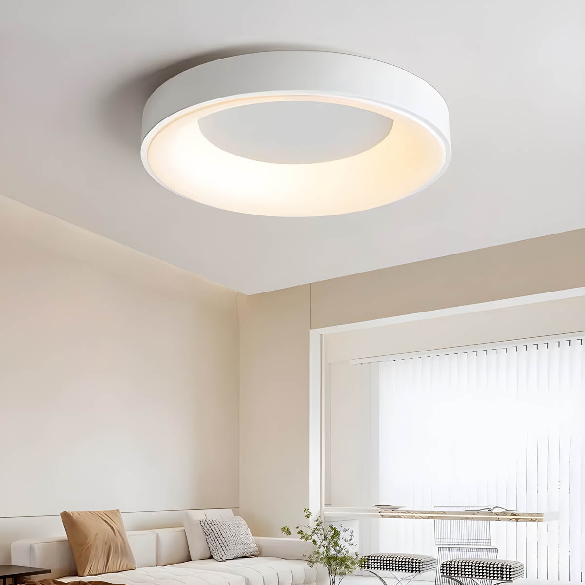Circular Surface-Mount LED Ceiling Light 30-60 cm