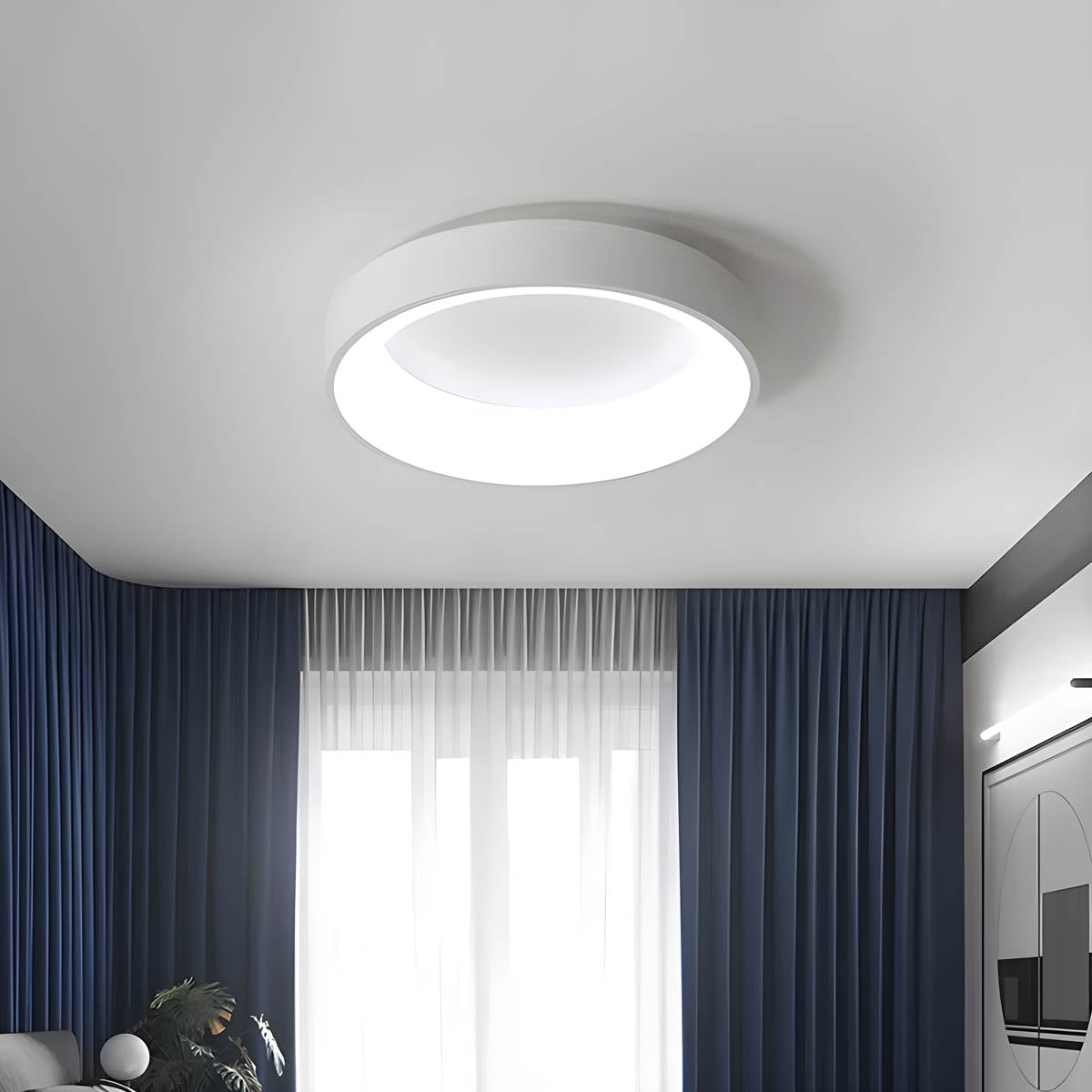 Circular Surface-Mount LED Ceiling Light 30-60 cm
