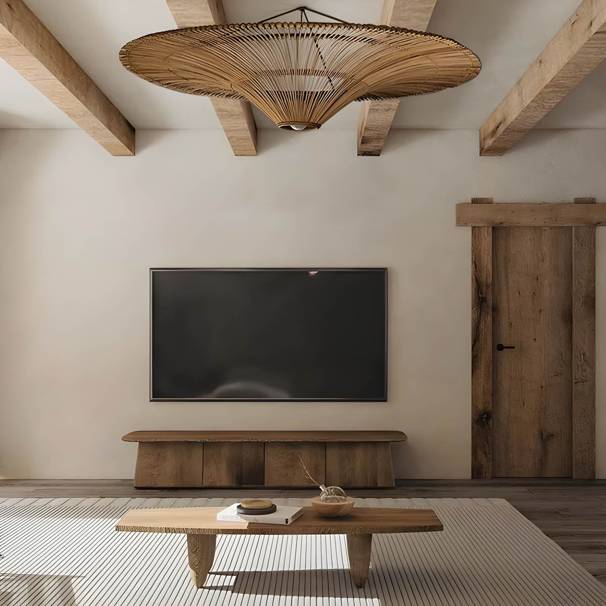 Hand-woven Rattan Ceiling Light 60-130 cm