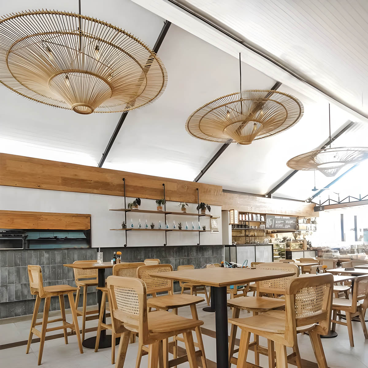 Hand-woven Rattan Ceiling Light 60-130 cm