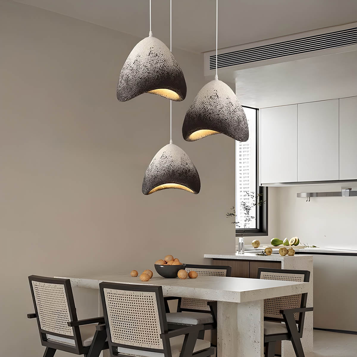 Modern ARCUS Pendant Light Cord-Pendant E27 LED, Ø 33 cm (Polystyrene & Metal)