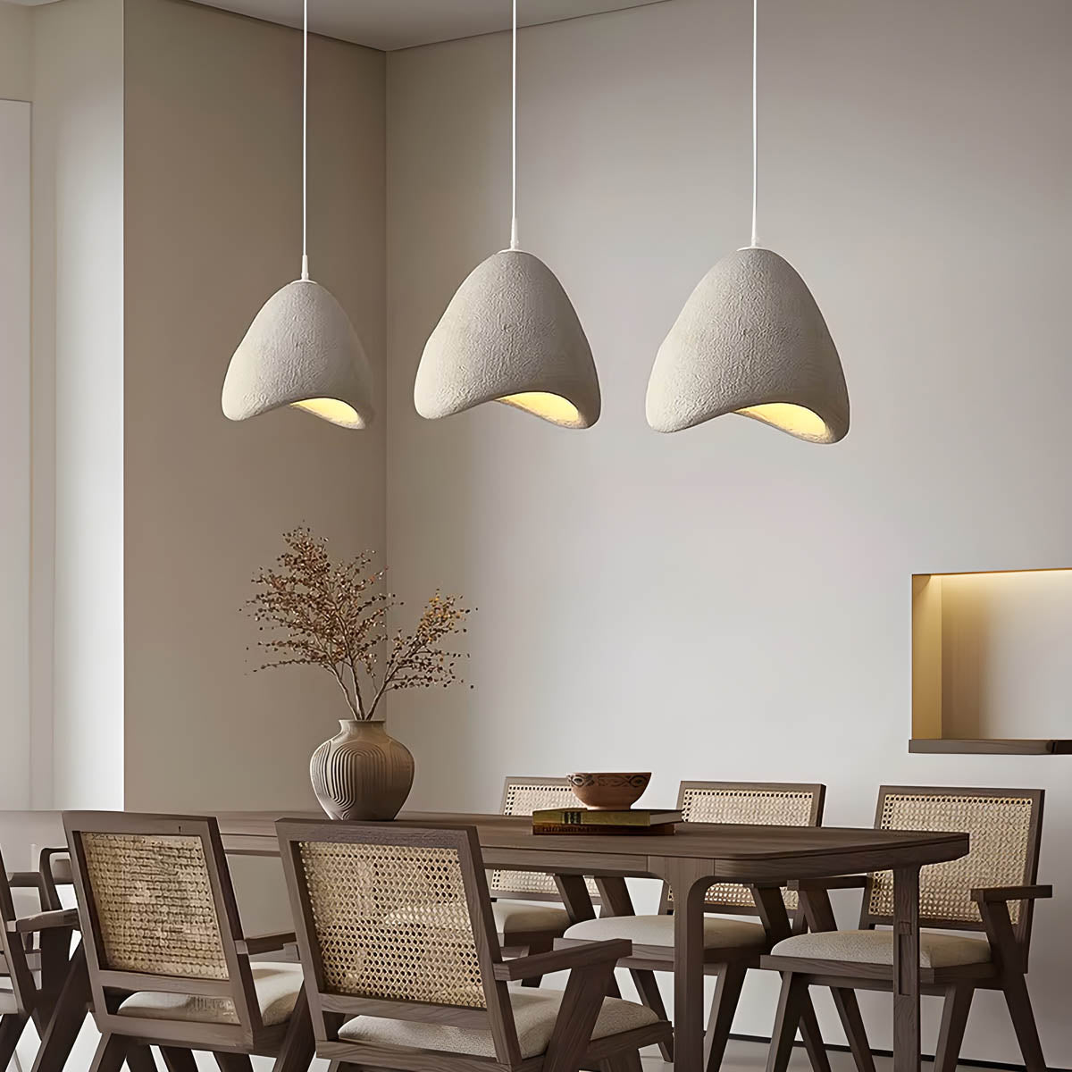 Modern ARCUS Pendant Light Cord-Pendant E27 LED, Ø 33 cm (Polystyrene & Metal)