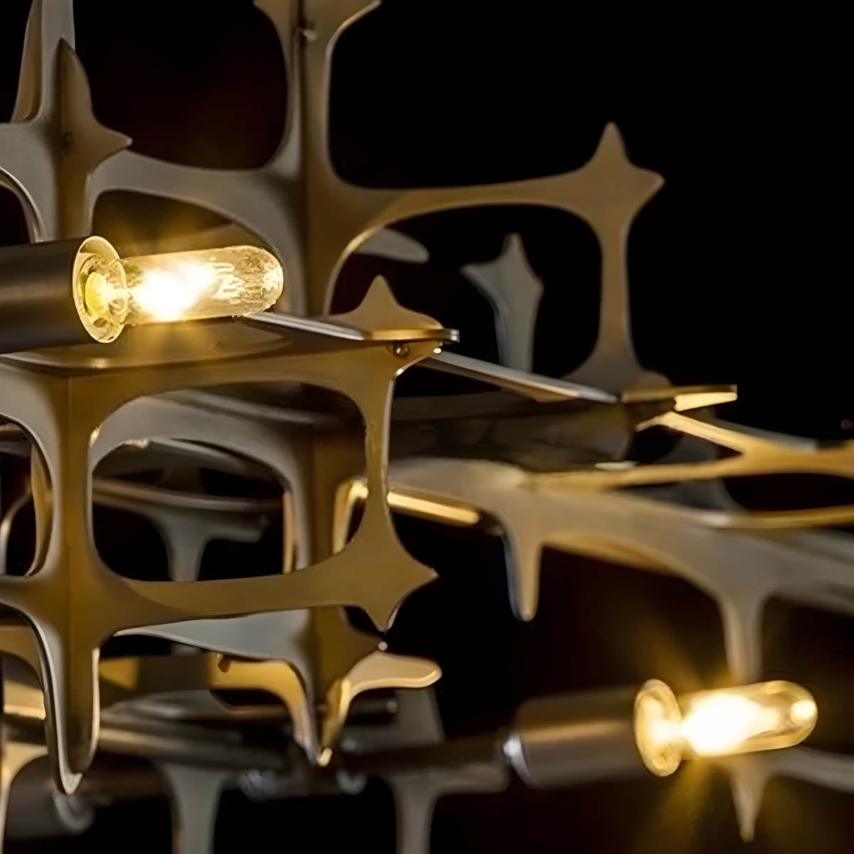 Iron Semi-Flush LED Chandelier 80-120 cm