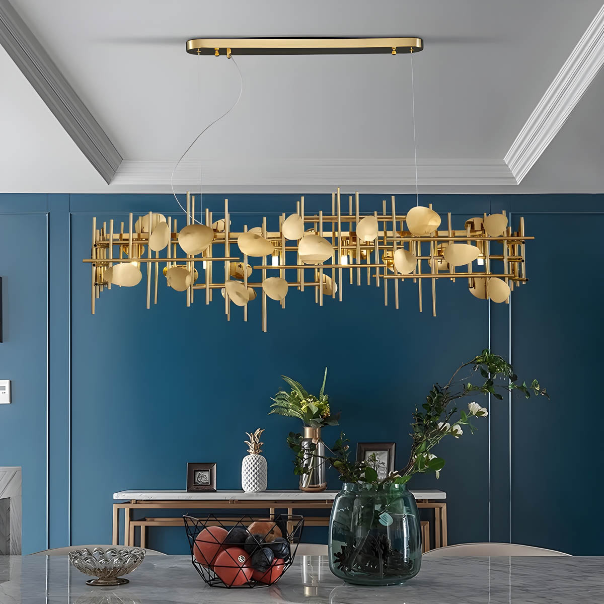 Iron Linear 5-Light Chandelier 120 cm