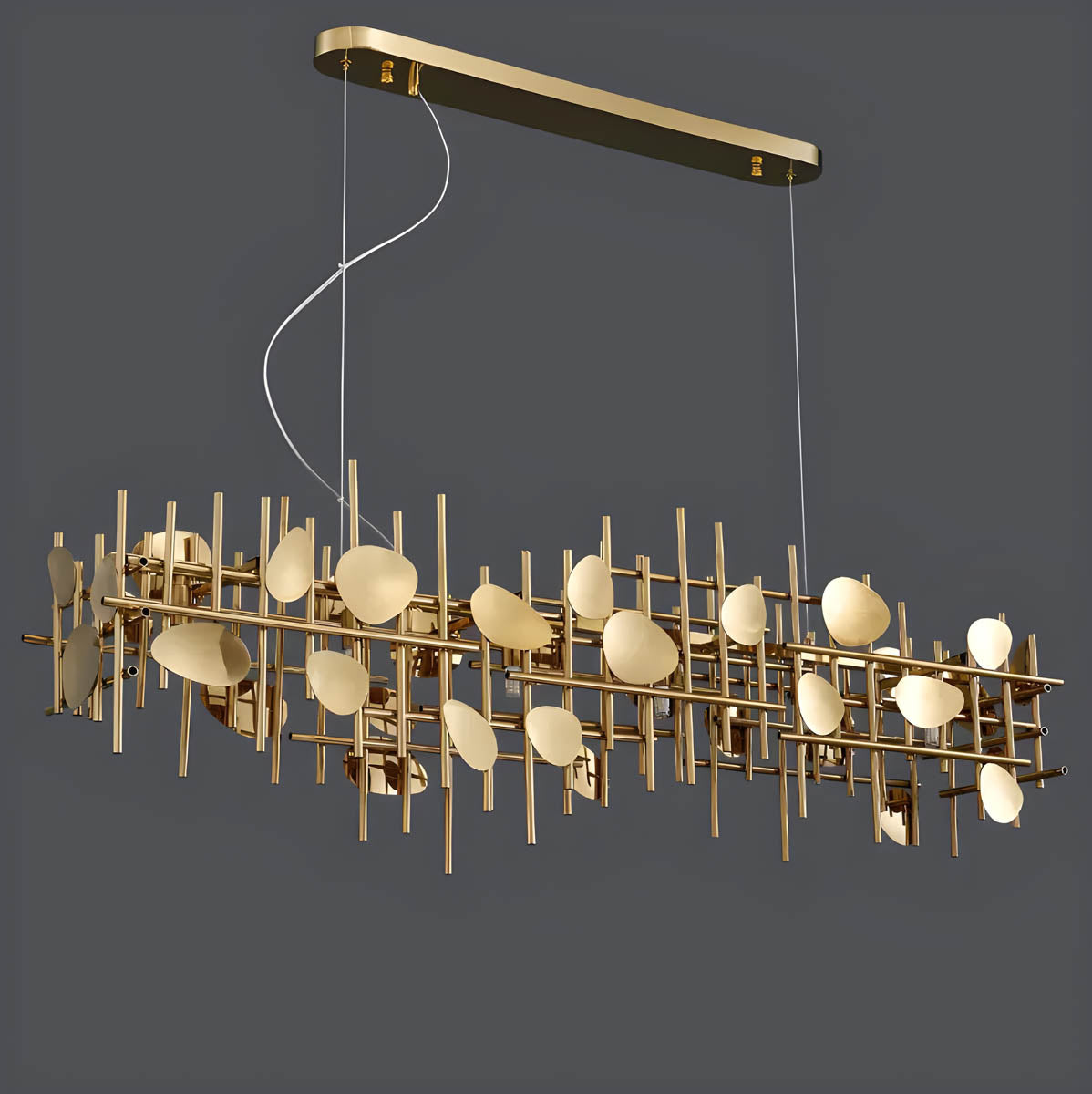Iron Linear 5-Light Chandelier 120 cm