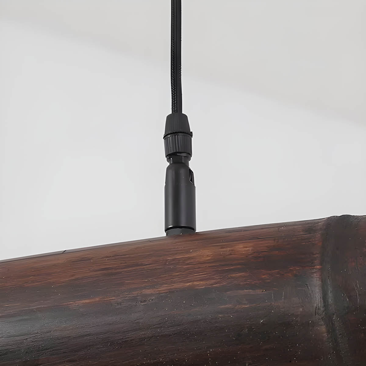 Solid Bamboo Cord Pendant Light 90-150 cm