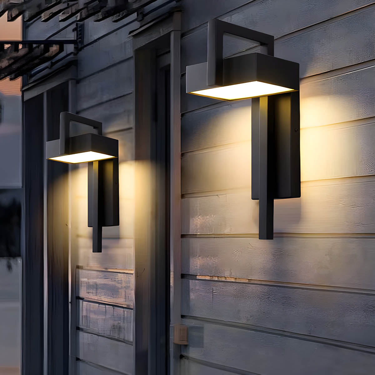 Aluminium & acrylic outdoor wall light 38 cm IP65