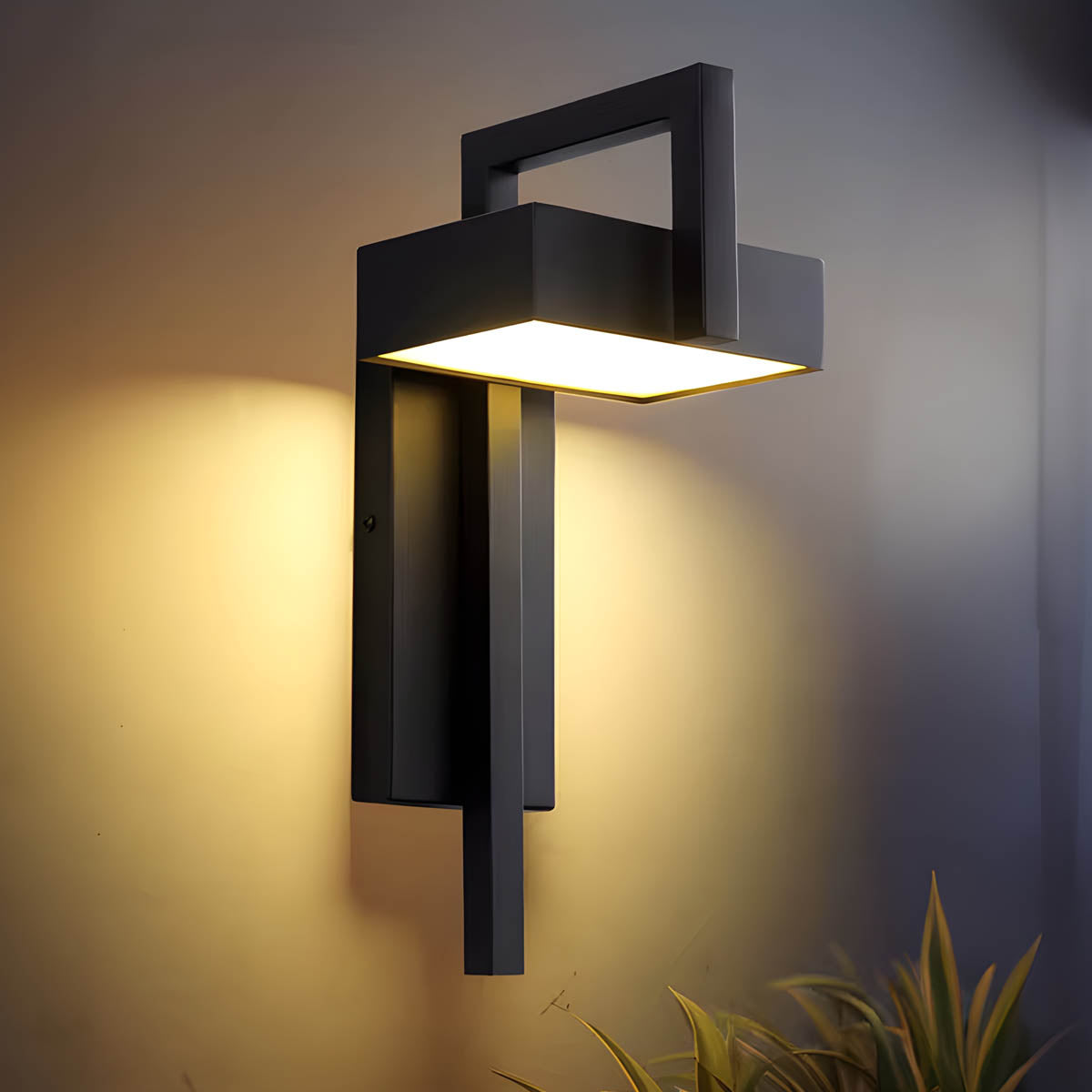 Aluminium & acrylic outdoor wall light 38 cm IP65
