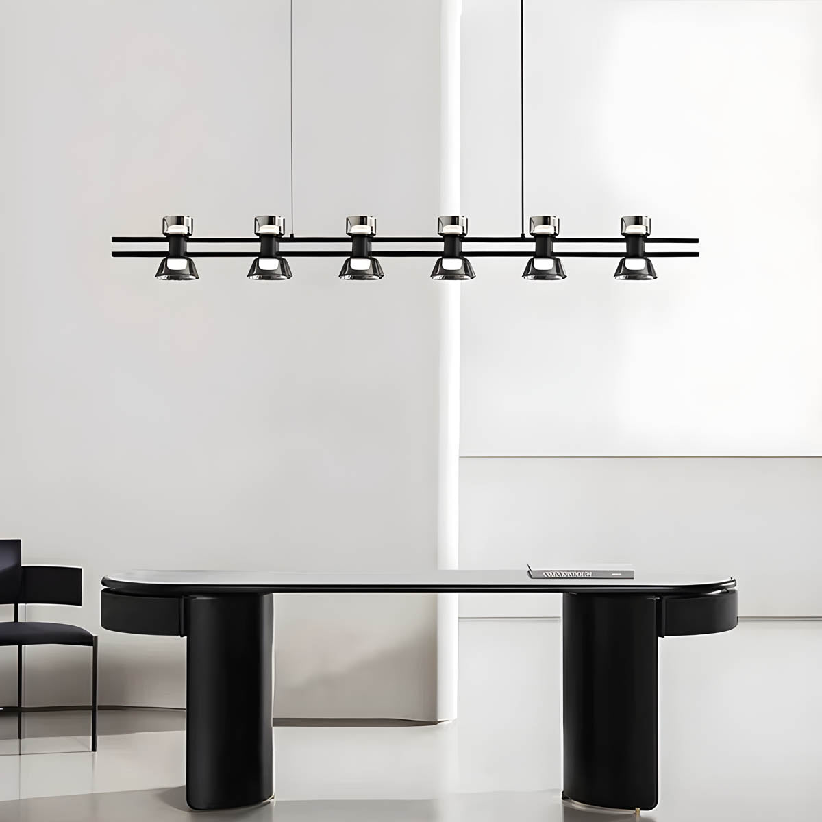 Copper Glass Multi-Arm Pendant Light with 5-8 Heads