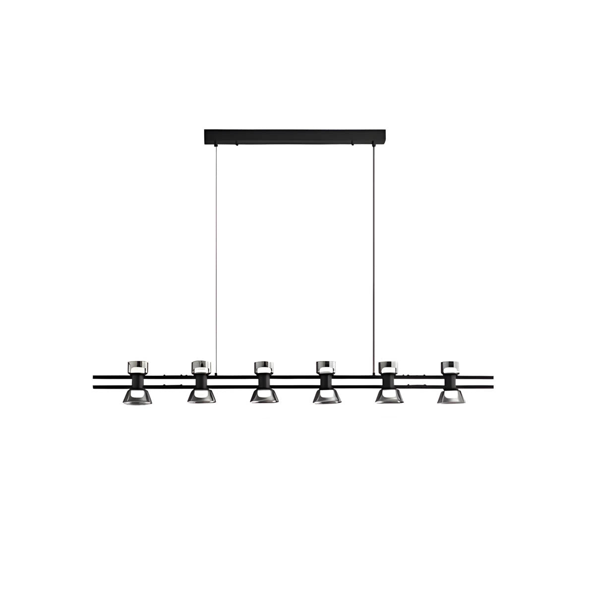 Copper Glass Multi-Arm Pendant Light with 5-8 Heads