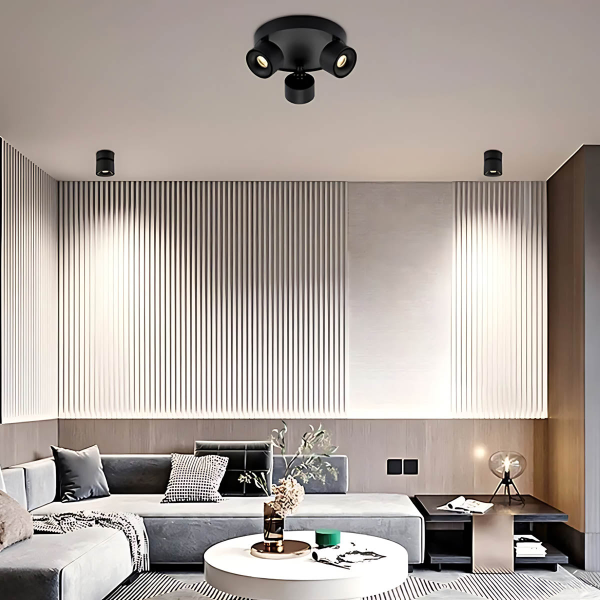 Aluminium Surface-Mount LED Spotlight – Tight 24° Beam, Multi-Head Configurations