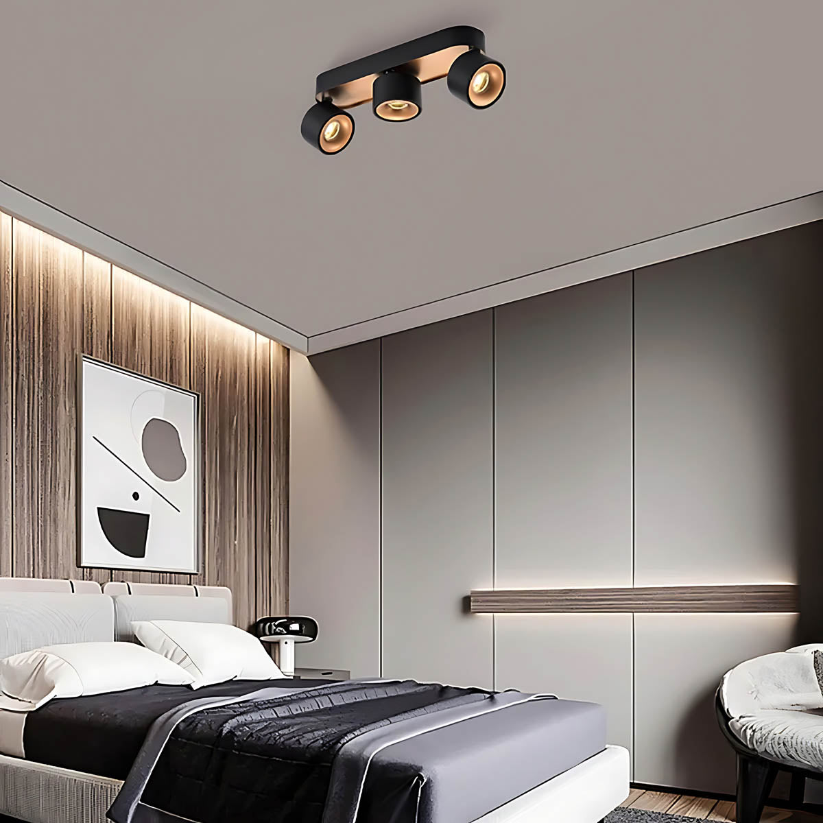 Aluminium Surface-Mount LED Spotlight – Tight 24° Beam, Multi-Head Configurations