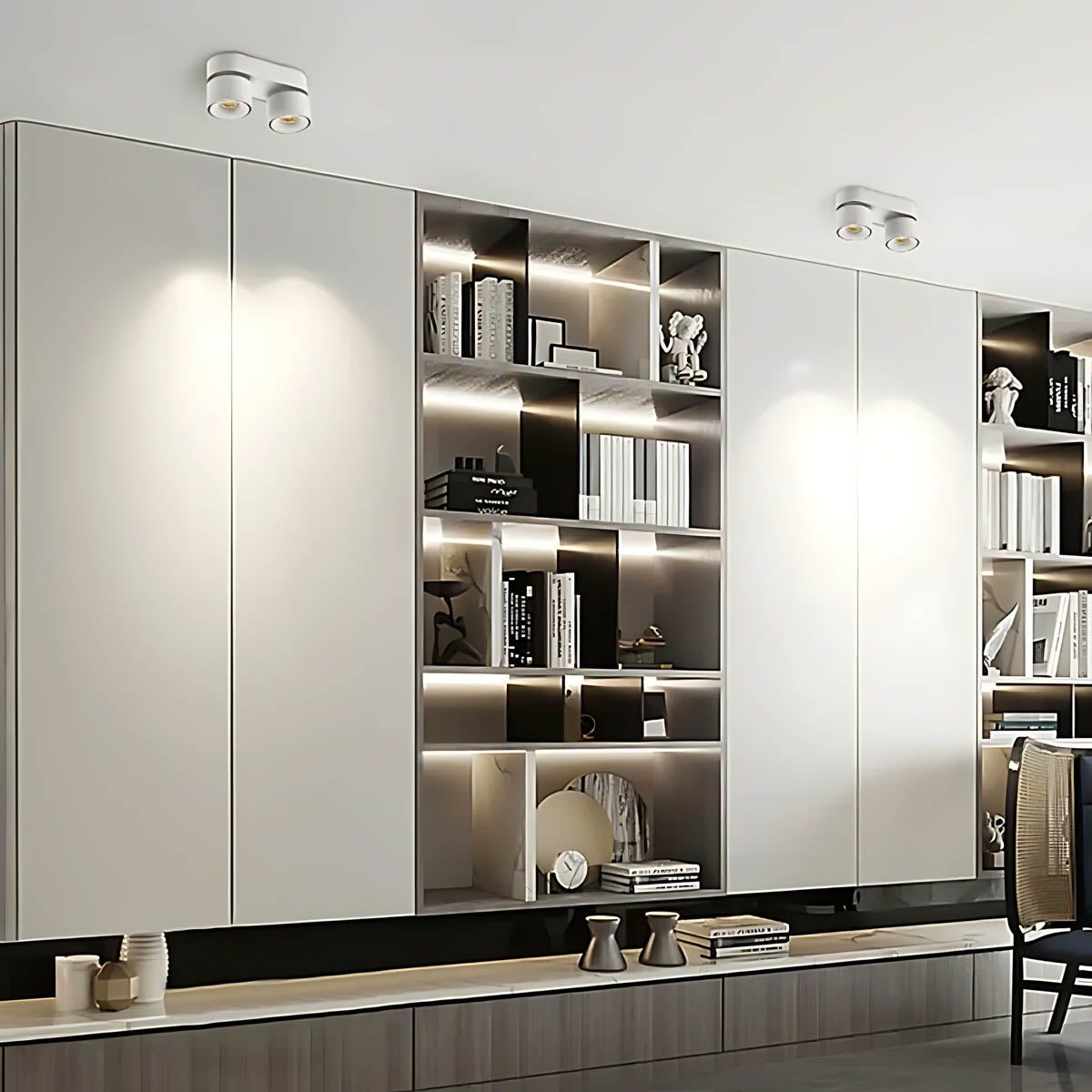 Aluminium Surface-Mount LED Spotlight – Tight 24° Beam, Multi-Head Configurations