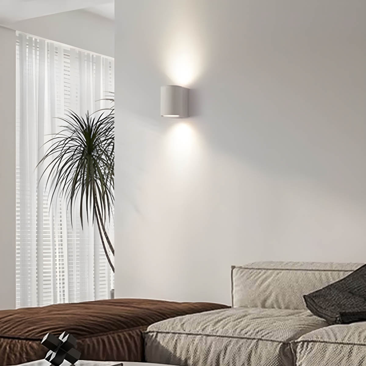 Ceramic Cylinder LED Wall Light