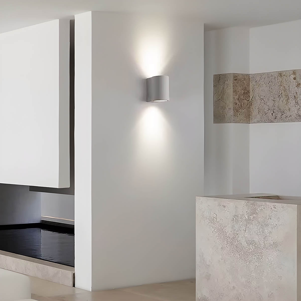 Ceramic Cylinder LED Wall Light