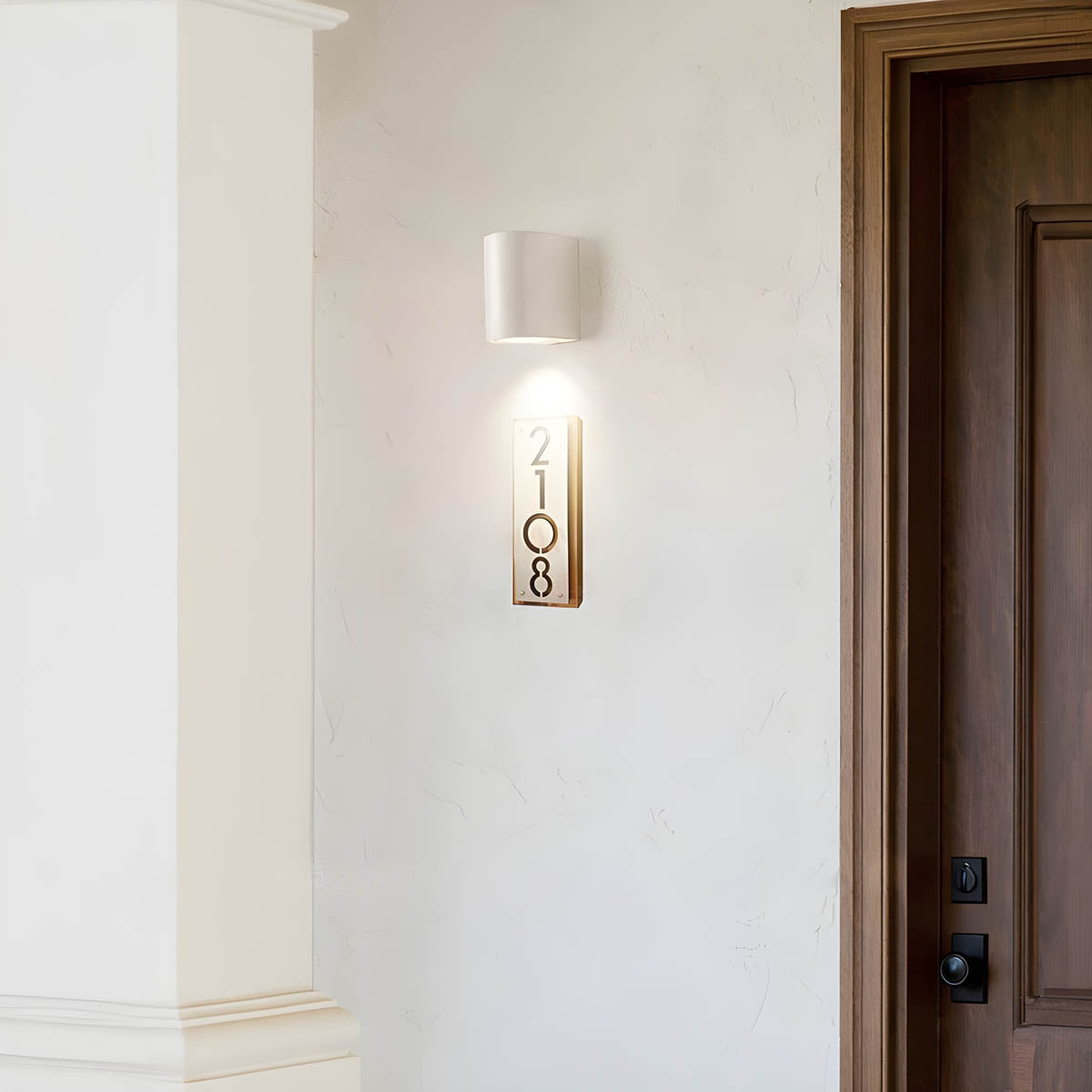 Ceramic Cylinder LED Wall Light