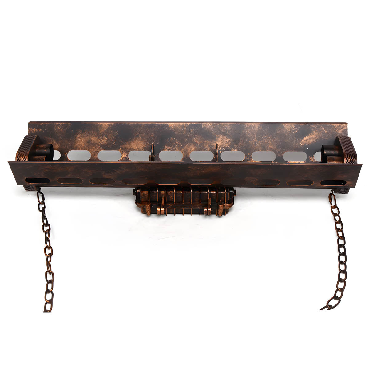 Rust Brown Industrial Metal Pendant Light 78 cm Cord Suspension